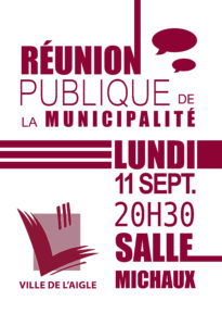 Réunion publique de la municipalité @ Salle Michaux