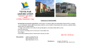 Vente par adjudication @ Office Notarial de L'Aigle